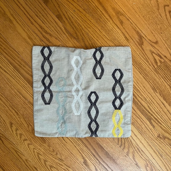 Chic West Elm Throw Pillow Covers:
- 18” x 18”
- Embroidered Diamond stripes - Picture 5 of 8